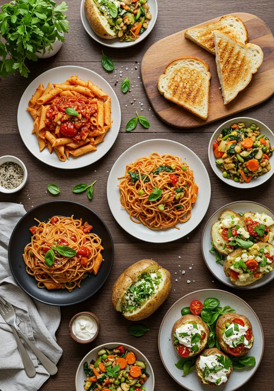 Quick dinner ideas for busy weeknights with pantry meals and 15-minute recipes