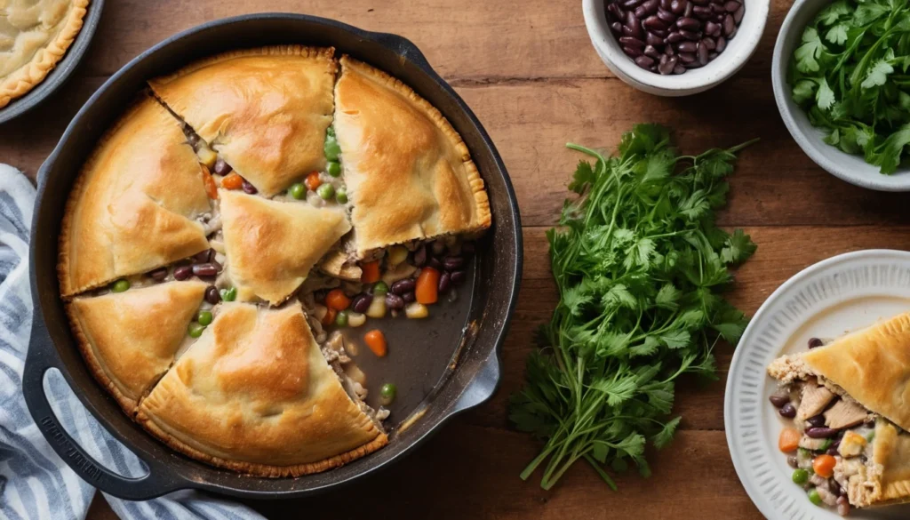 Dutch Oven Southwestern Chicken Pot Pie