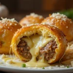 Garlic Parmesan Cheeseburger Bombs