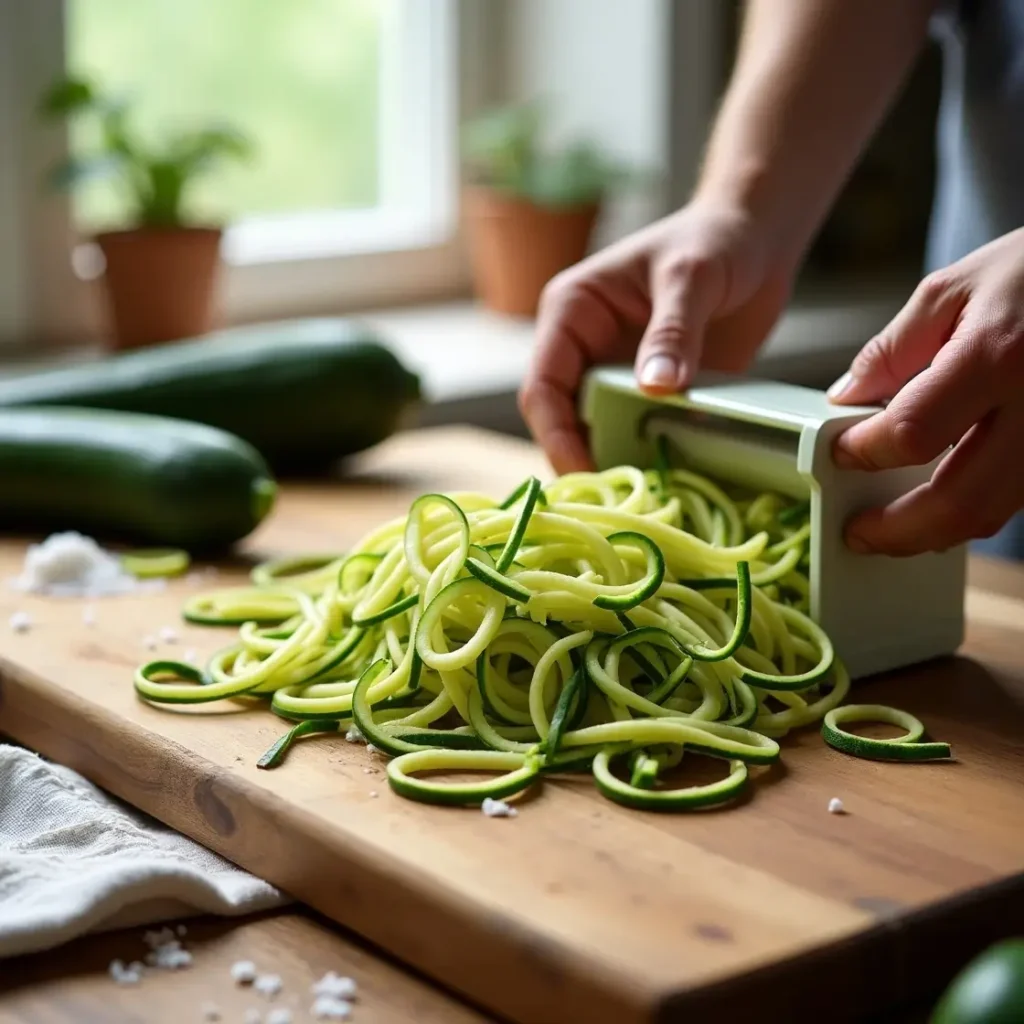 Uniformly chopped vegetables for a low-carb pasta dish, ready for roasting.