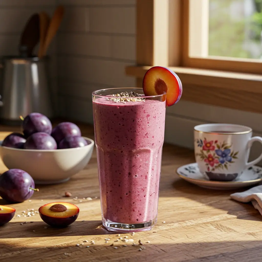 plum-milk-smoothie-serving