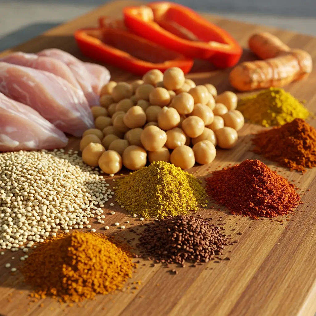chicken-pilaf-traybake-ingredients