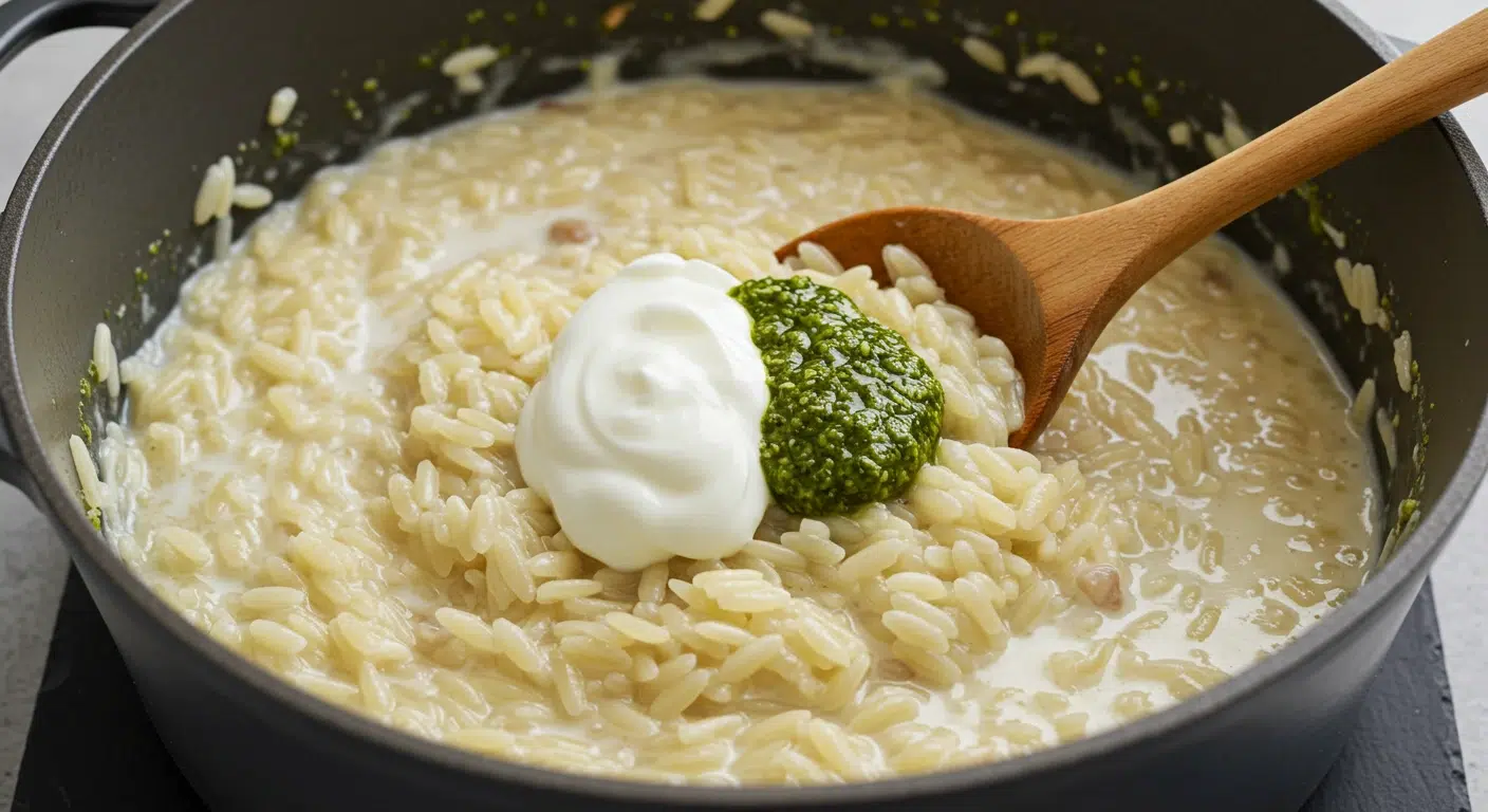 creamy-sauce-orzo-risotto