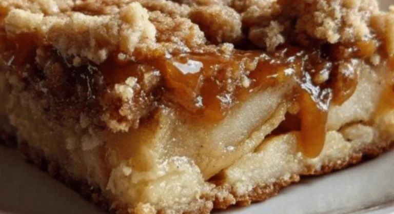 Salted Caramel Apple Crumble Bars Recipe