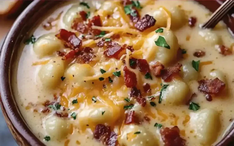 Cheesy Chicken Cheddar Gnocchi Soup Cozy Comfort Food for Cold Nights