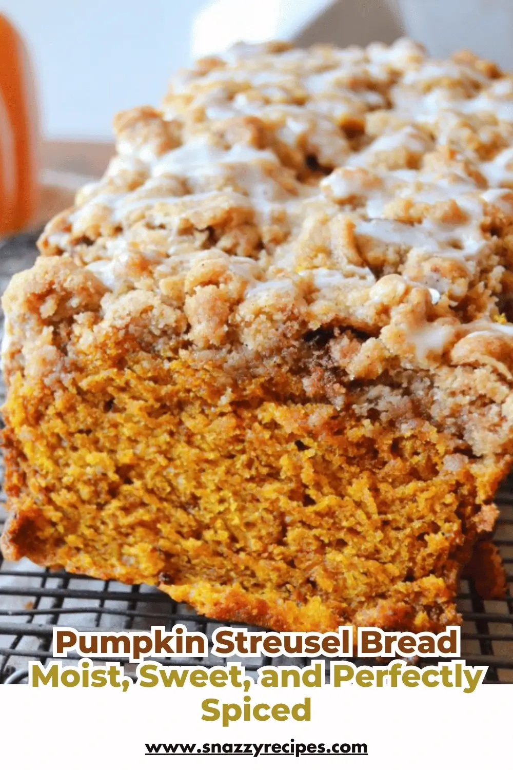 Pumpkin Streusel Bread Moist And Sweet