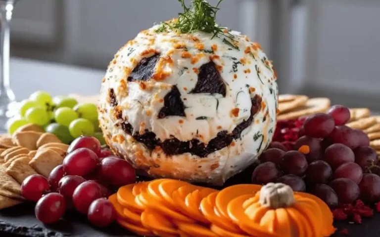 Skellington Cheese Ball Appetizer: Spooky and Savory Halloween Snack