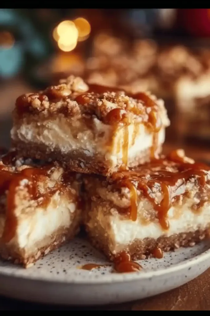 Caramel Apple Cheesecake Bars recipe