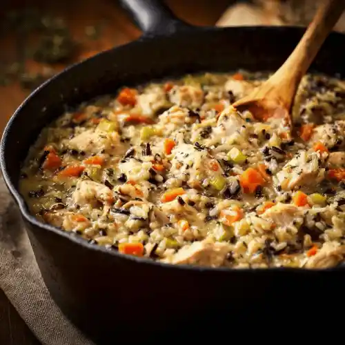Cozy Chicken Wild Rice Casserole