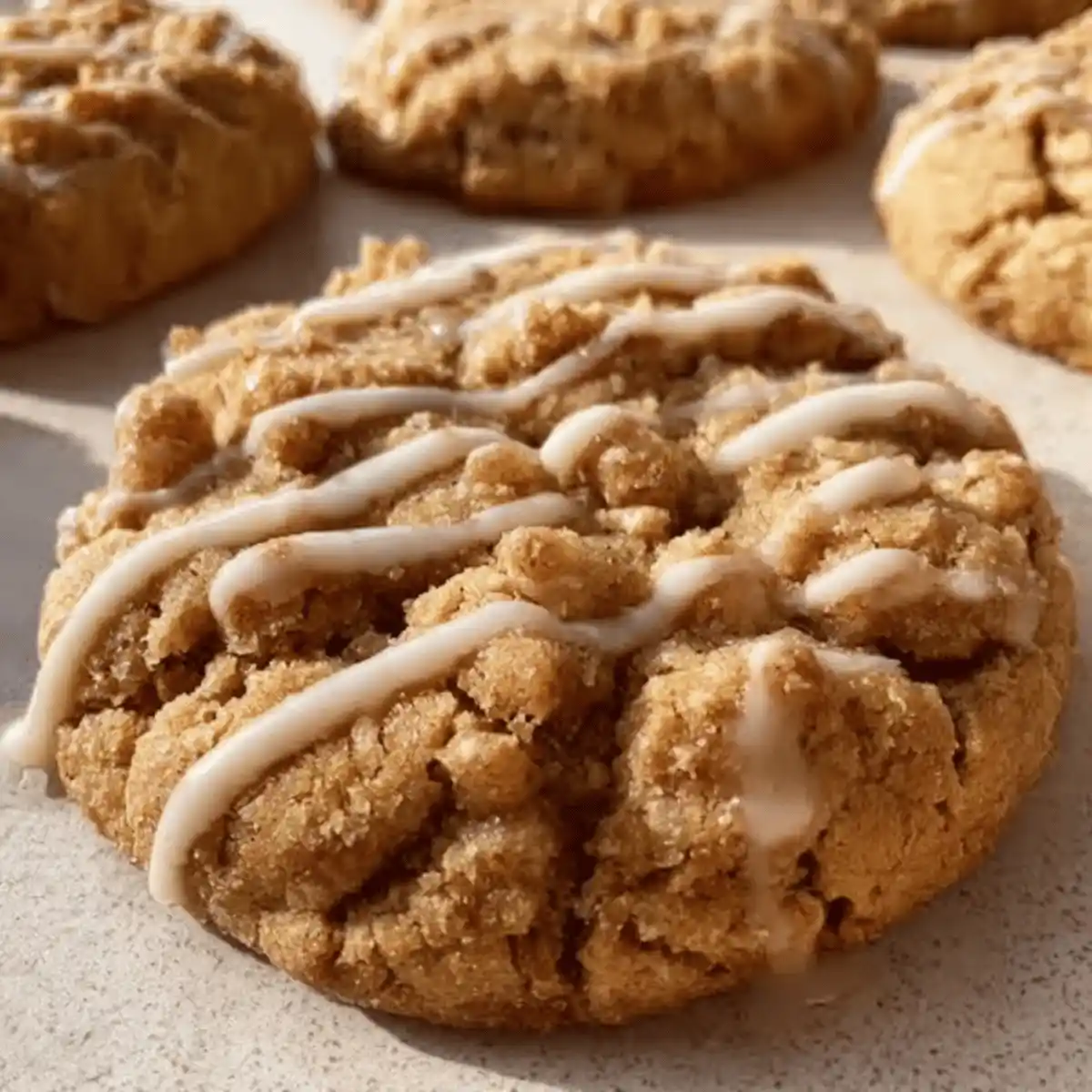 Ingredients and tools for making Gilmore Girls Coffee Cake Cookies on a wooden surface