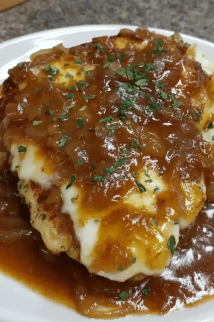 onion gravy for the ultimate French Onion Chicken dish.