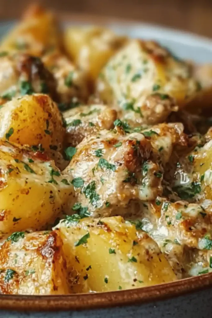 Garlic Parmesan Crockpot Chicken recipe