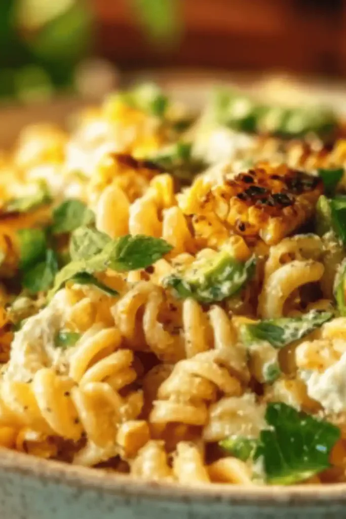 Juicy Street Corn Pasta Salad Recipe