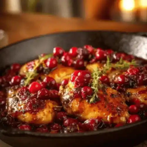 Skillet Cranberry Orange Chicken recipe