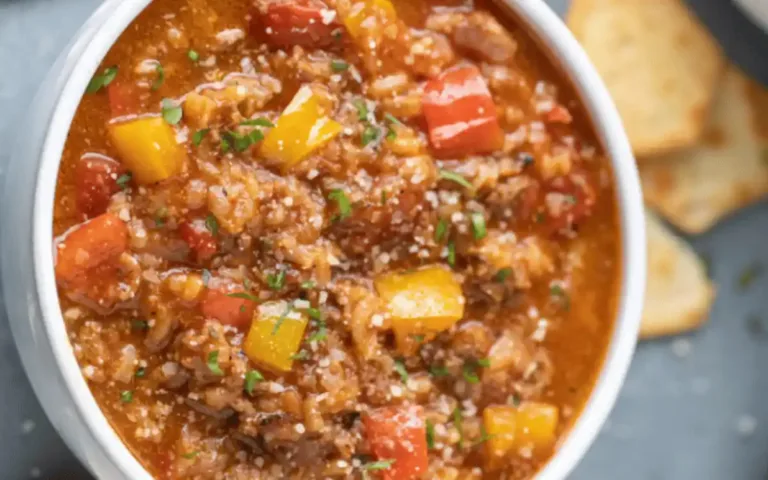 Stuffed Pepper Soup: Comfort in Every Spoonful