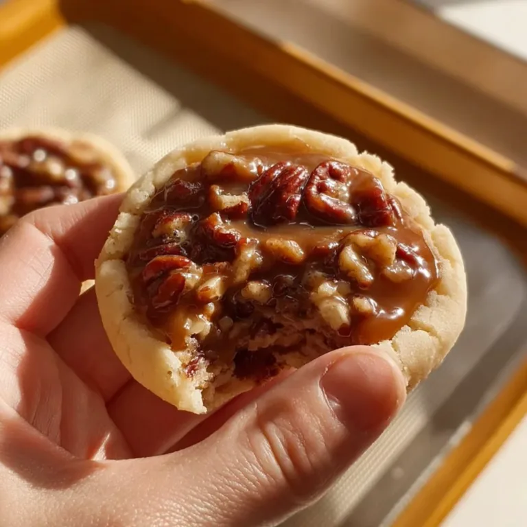Delicious Crumbl Pecan Pie Cookies with a golden crust and pecan topping