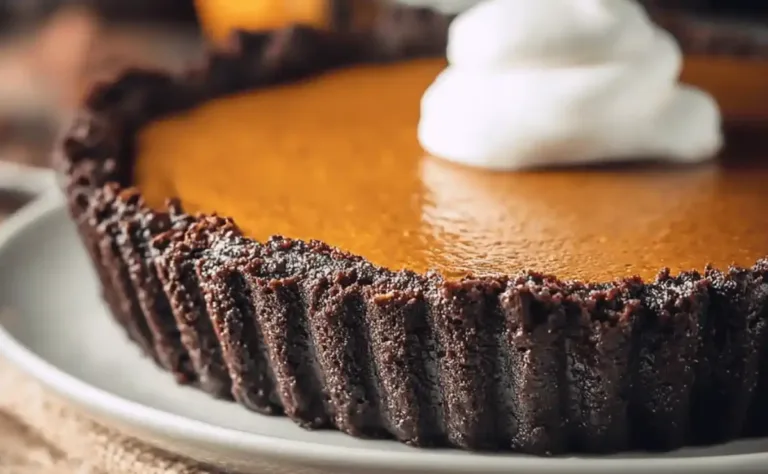 Easy Dark Chocolate Pumpkin Tart Recipe