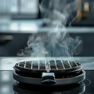 Preheat your waffle iron.