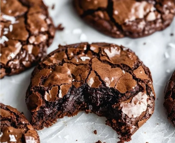 Fudgy chewy browkies - a delicious blend of brownies and cookies