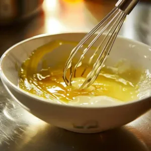 mix the milk, melted butter