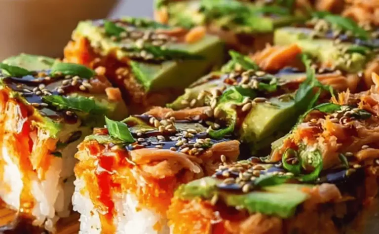 Spicy Salmon Sushi Bake Recipe: A Family Favorite Delight