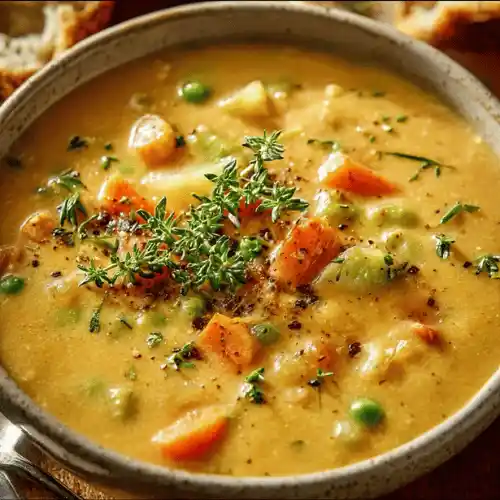 One-Pot Creamy Vegetable Soup Recipe