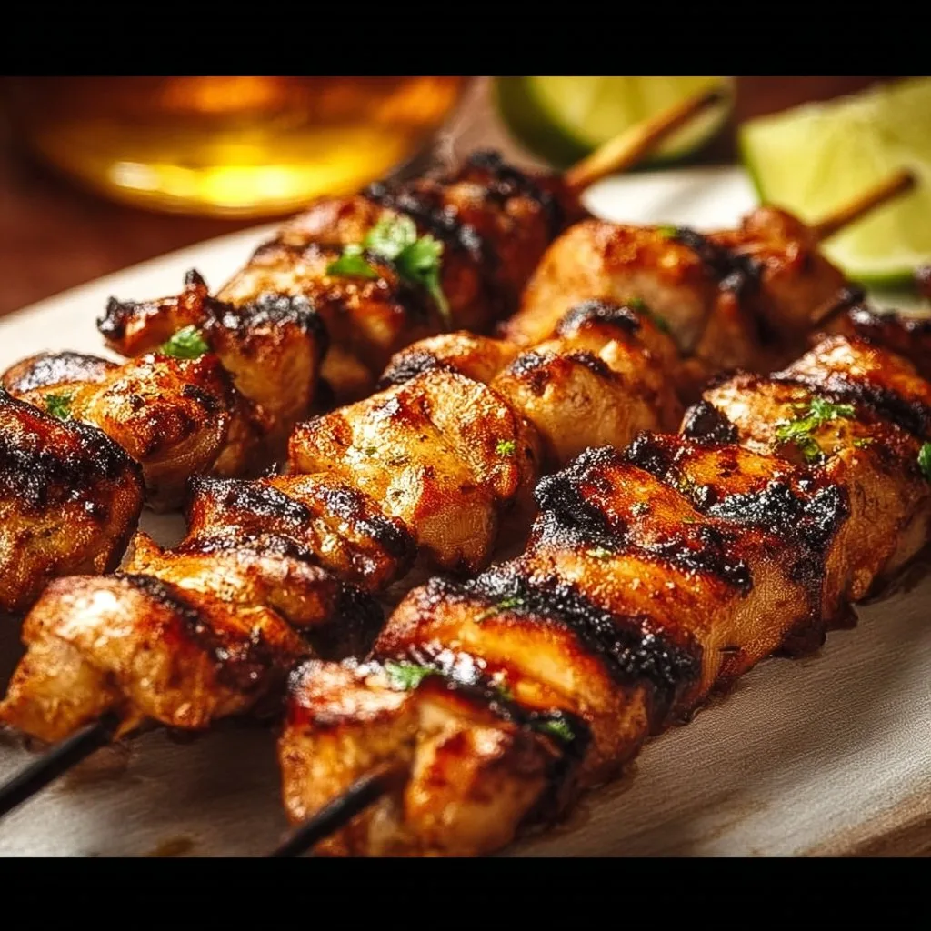 Easy Peruvian Grilled Chicken Skewers