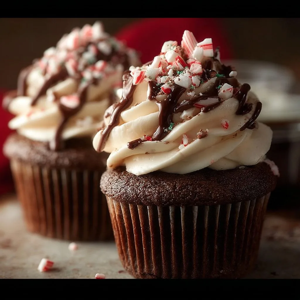 Peppermint Mocha Cupcakes