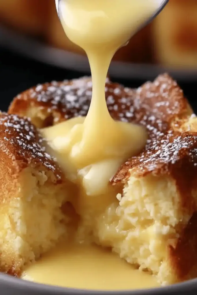 Bread Pudding with Vanilla Custard Sauce