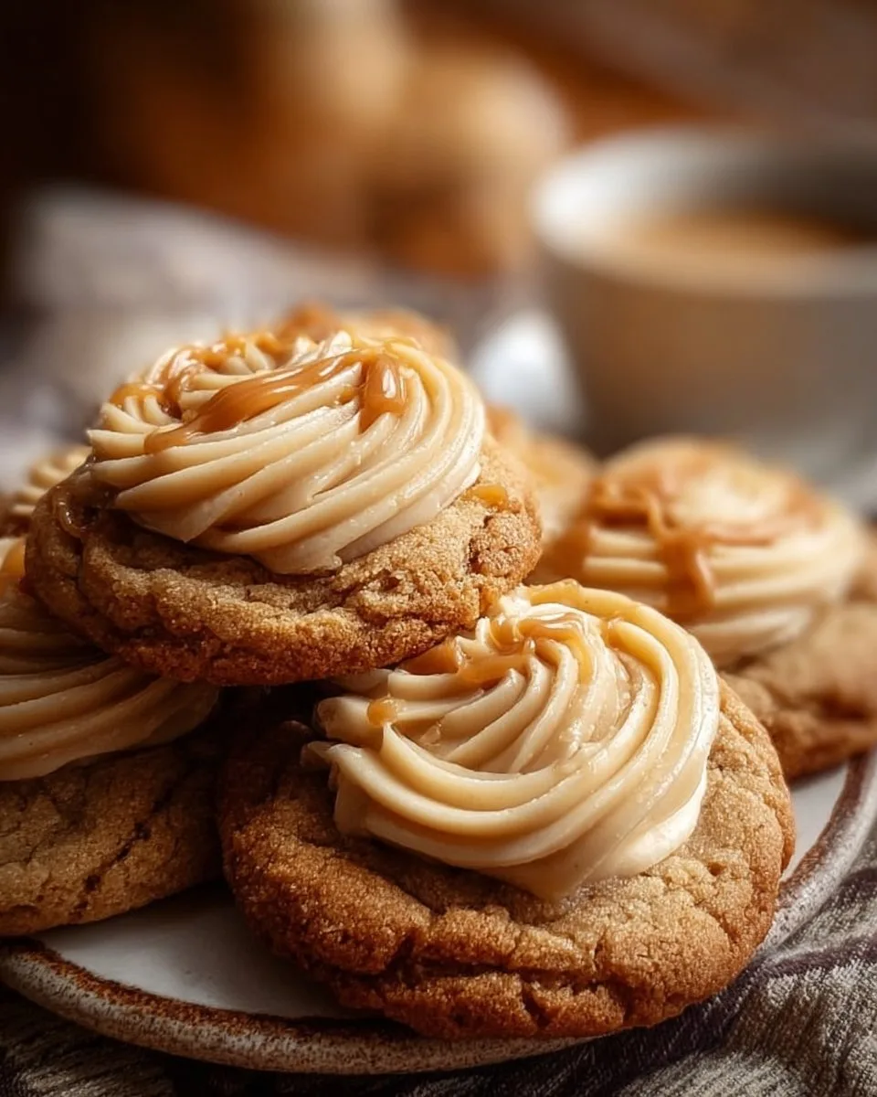 Butterbeer Cookies with Butterscotch Frosting