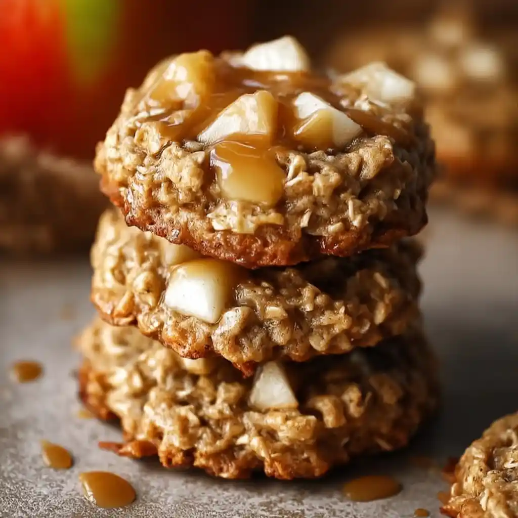 Caramel Apple Oatmeal Cookies