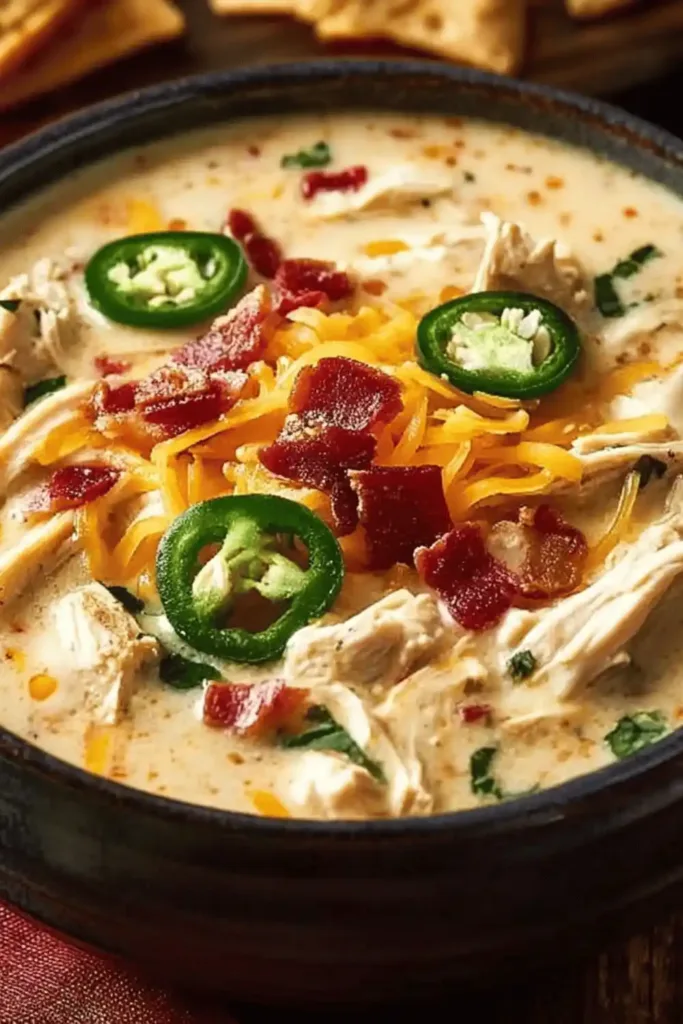 Chicken Jalapeno Popper Soup recipe