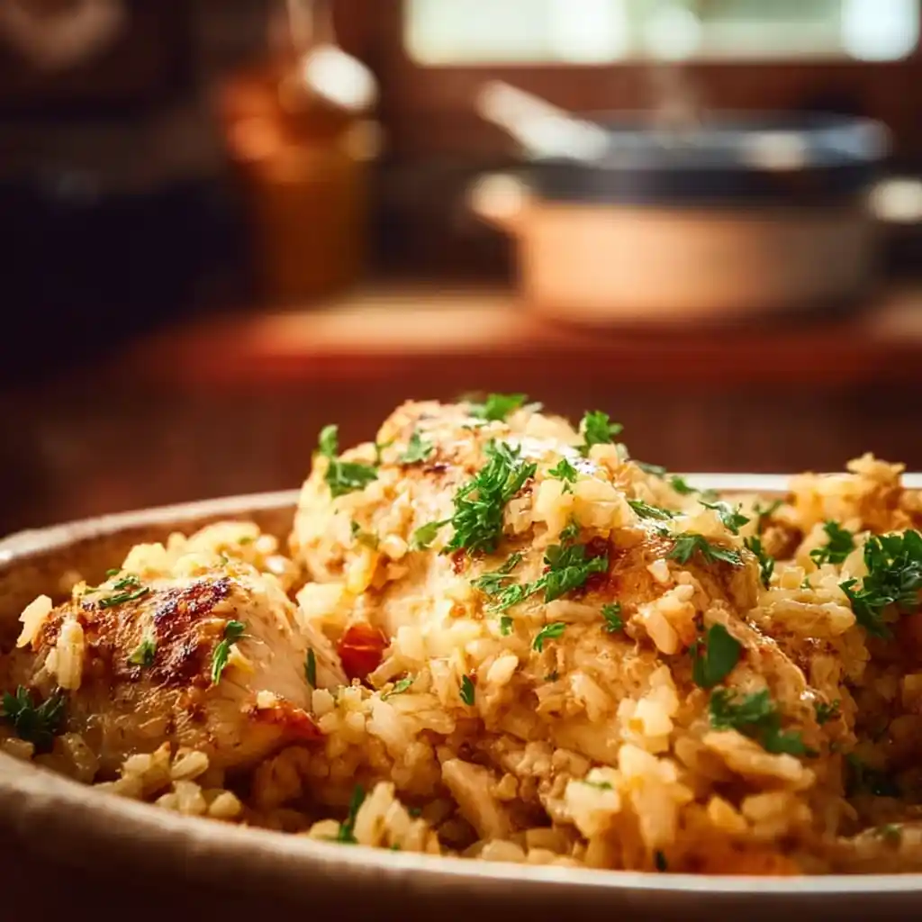 Crock-Pot Chicken and Rice Casserole recipe