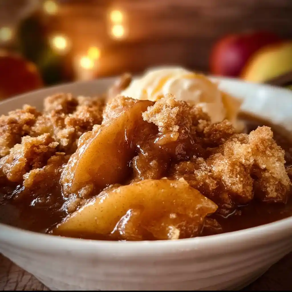 CrockPot Apple Cobbler quick recipe