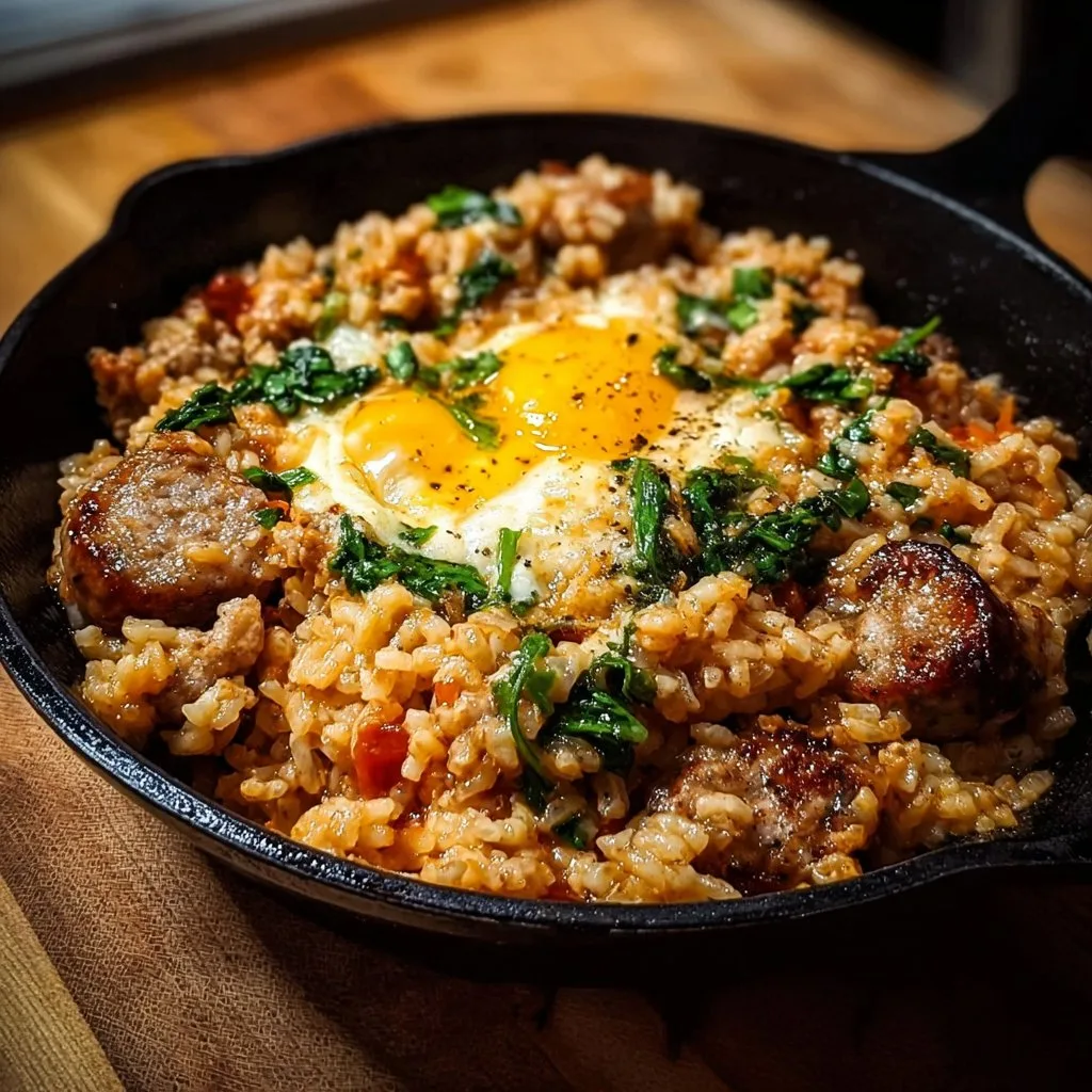 One-Pan Spicy Italian Sausage and Rice