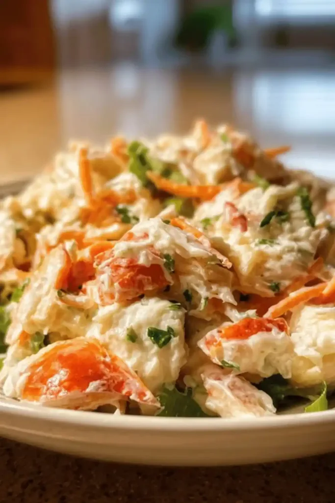 Delicious imitation crab salad Recipe
