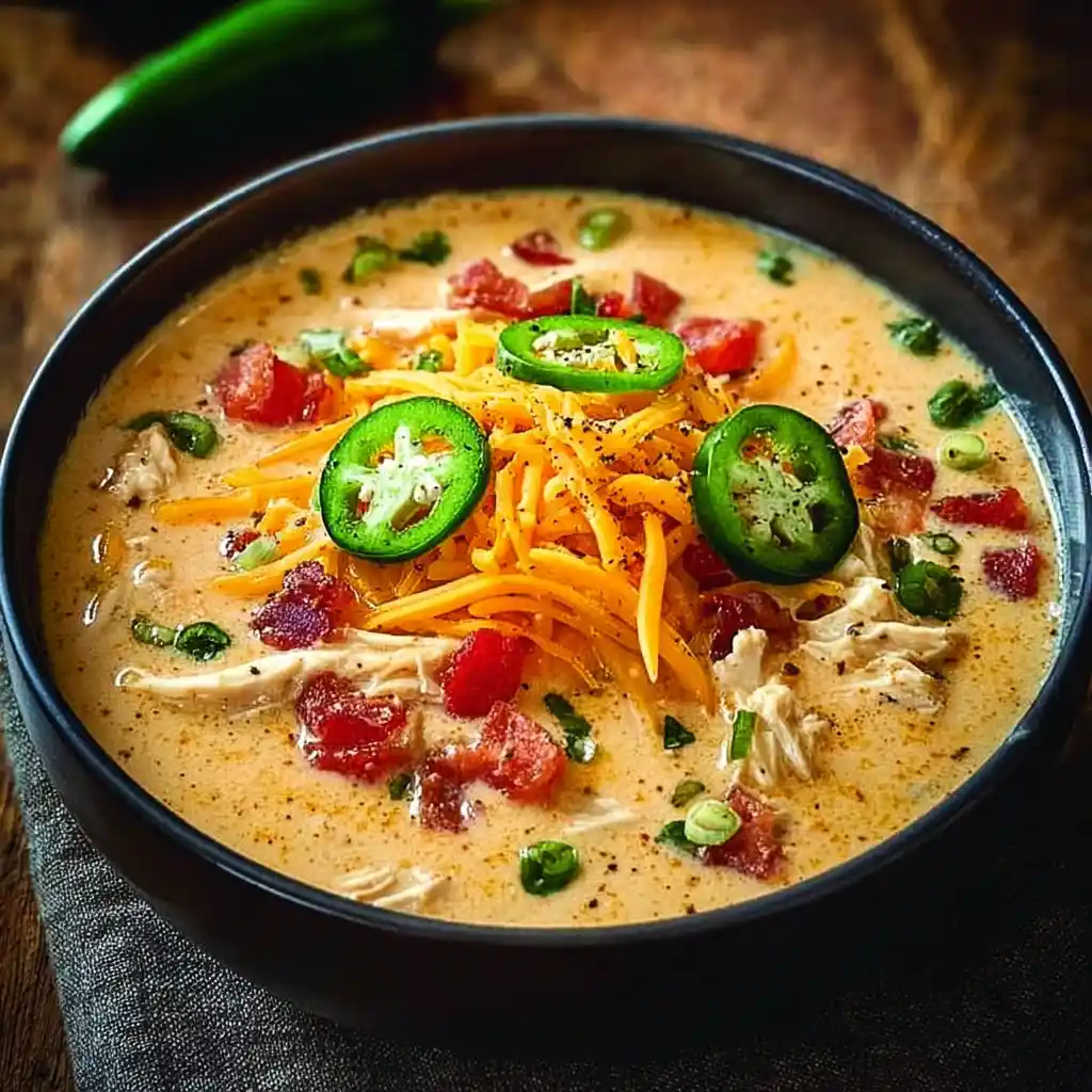 Easy Chicken Jalapeno Popper Soup