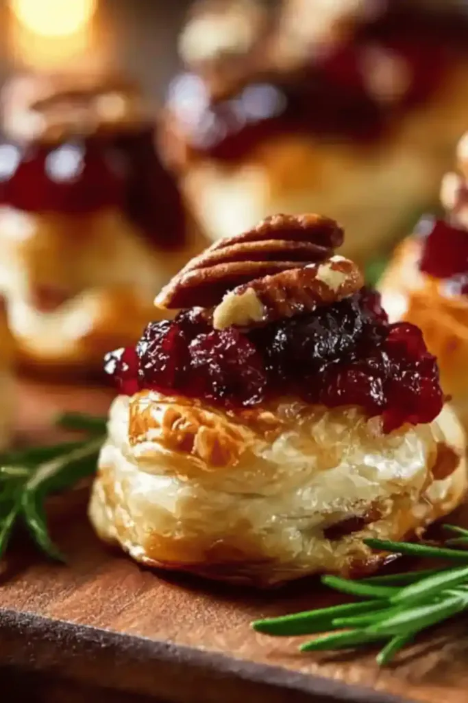 Easy Cranberry Brie Bites Recipe