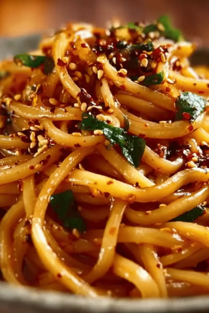 Easy Garlic Chili Oil Noodles 