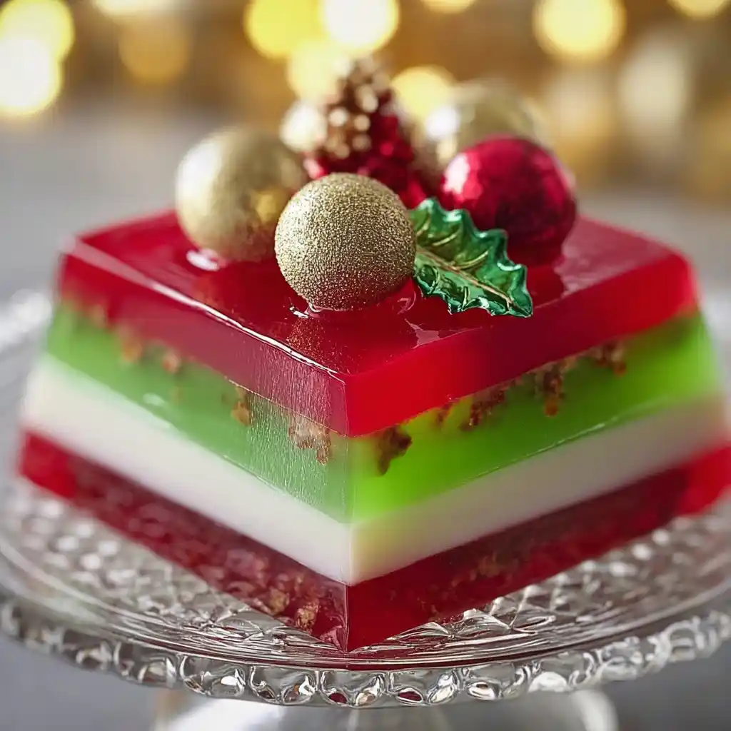 Easy Layered Christmas Jello