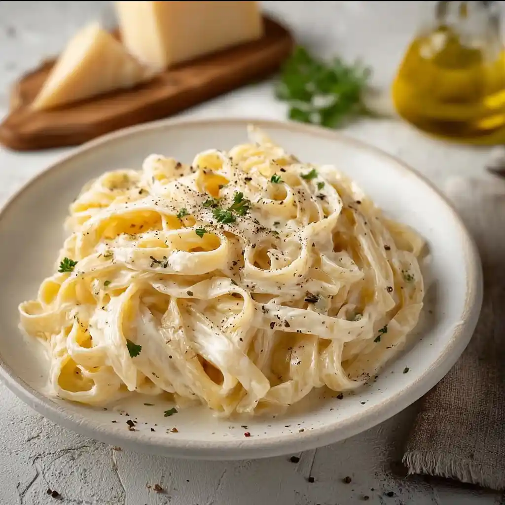 Fettuccine Alfredo easy recipe