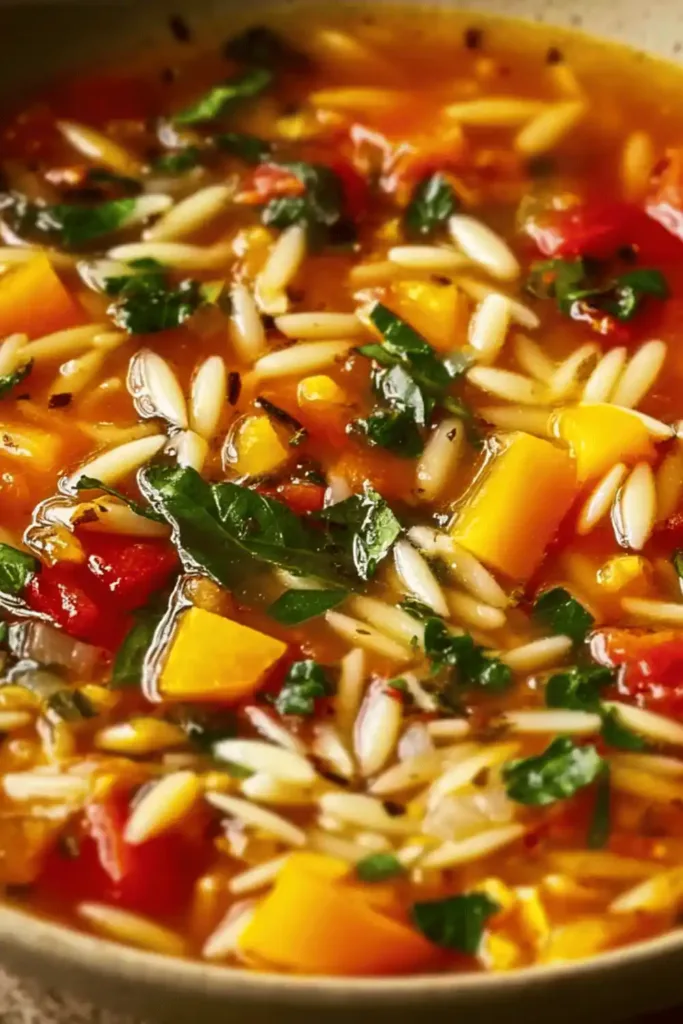 vegetable orzo soup recipe