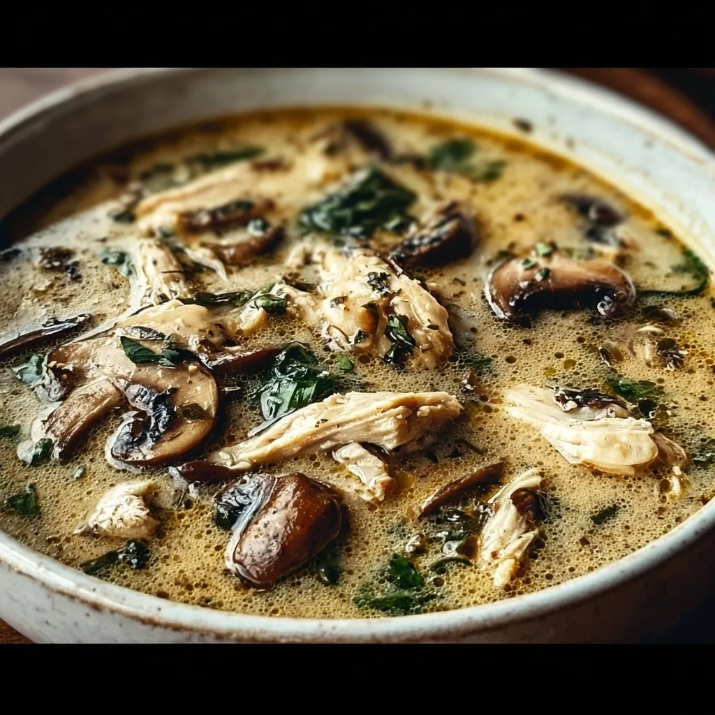 Rotisserie Chicken Mushroom Soup