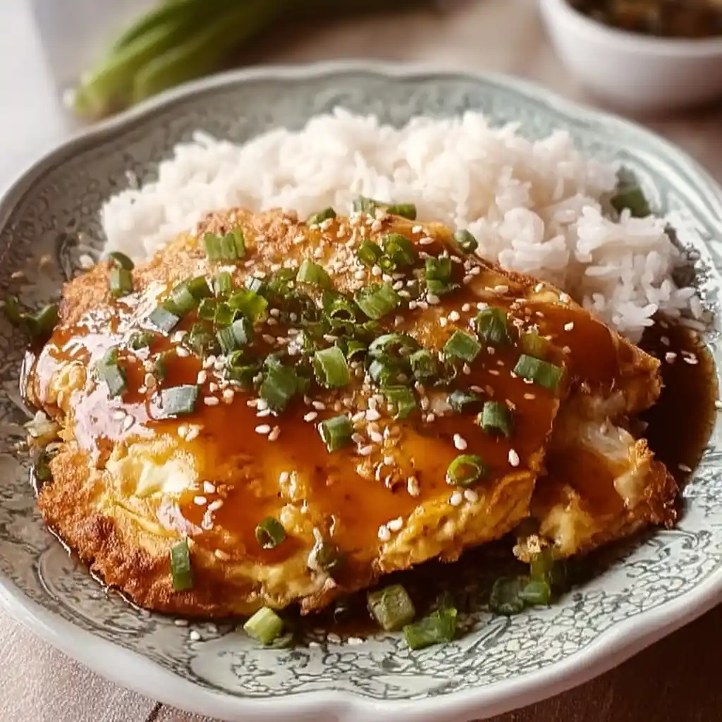 Savory Chicken Egg Foo Young Your Takeout Favorite 