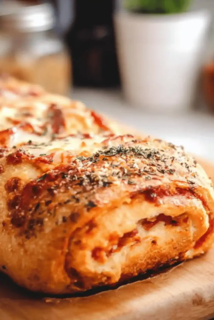 Spicy Stuffed Pizza Bread