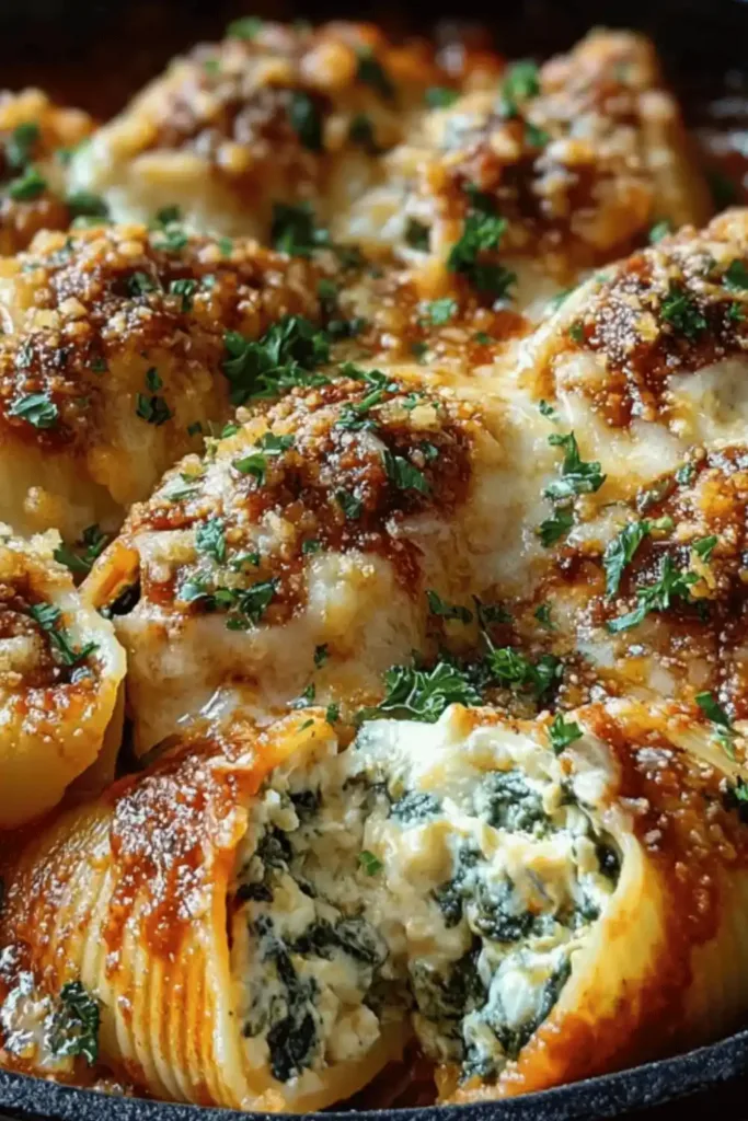Easy Stuffed Shells with Spinach and Ricotta