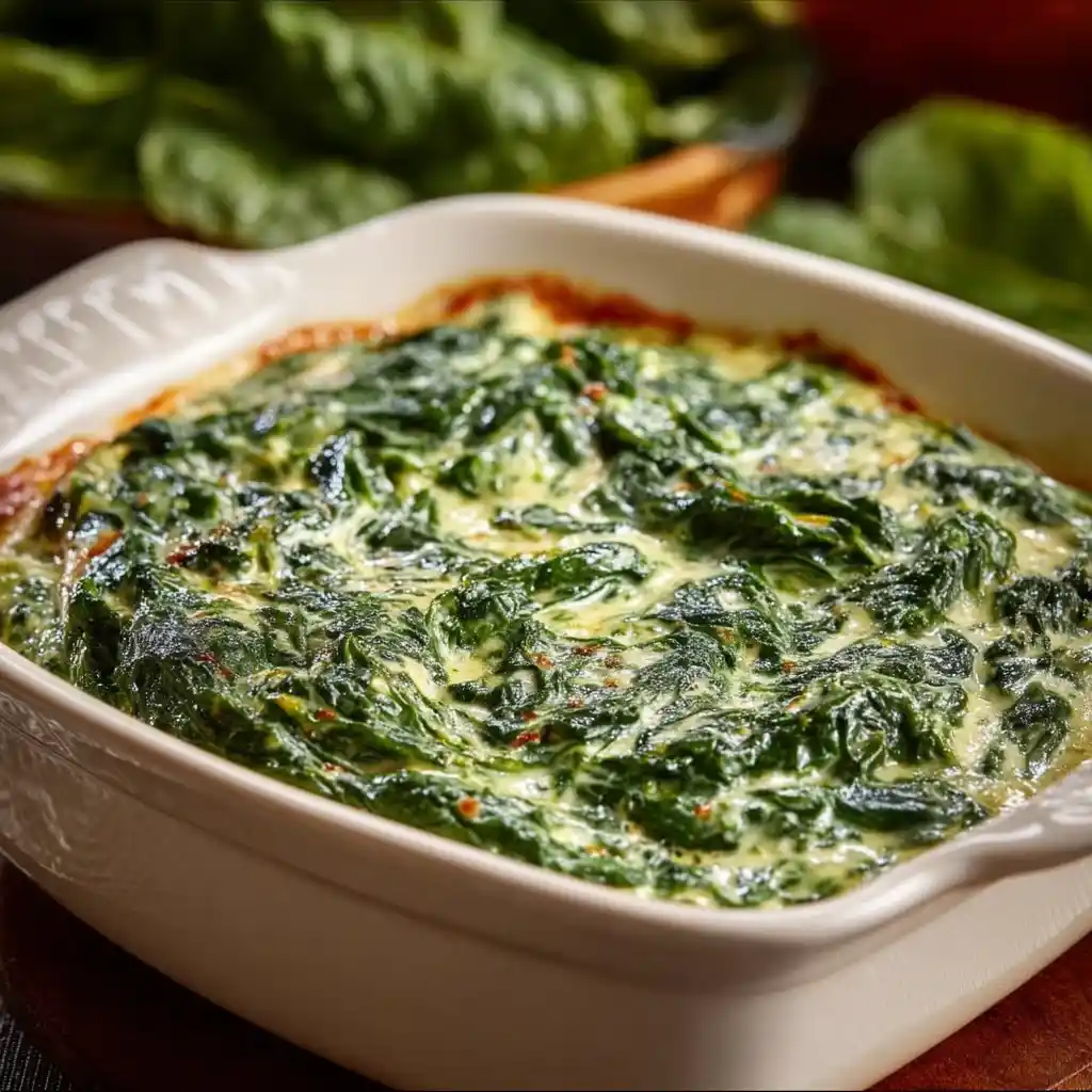 Stovetop Creamed Spinach easy recipe