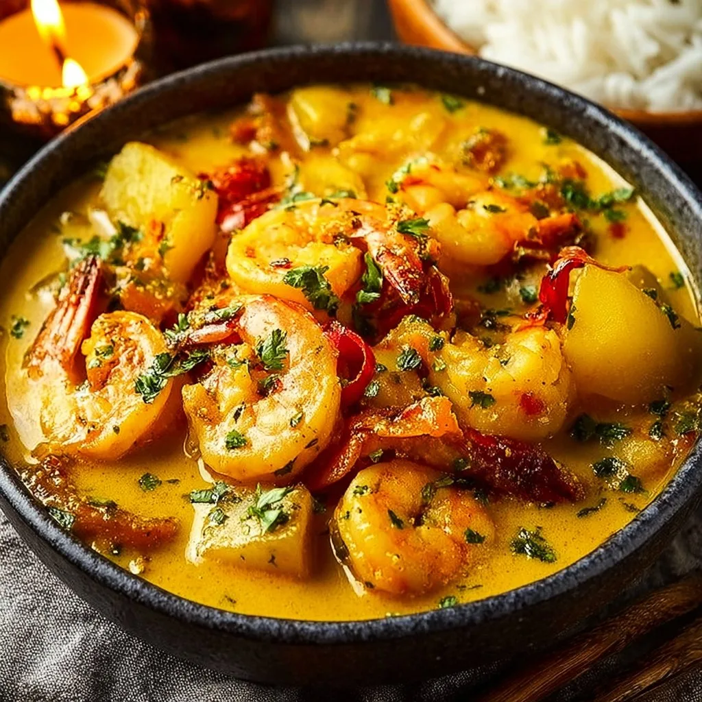 Easy Coconut Curry Shrimp Dinner