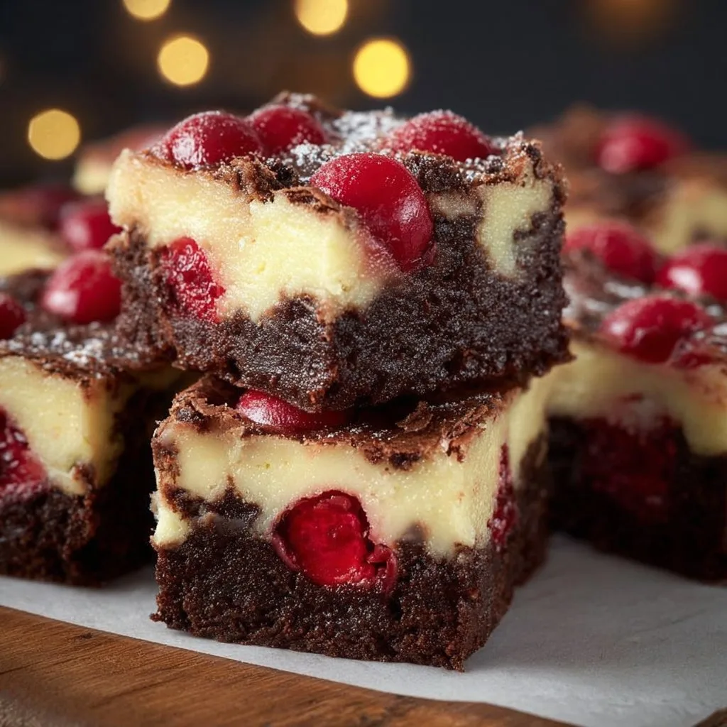 Cherry Cheesecake Brownie Bars