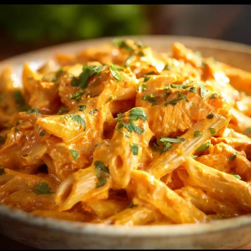 buffalo chicken pasta quick recipe